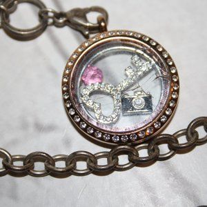 Origami Owl necklace with charms *repair*